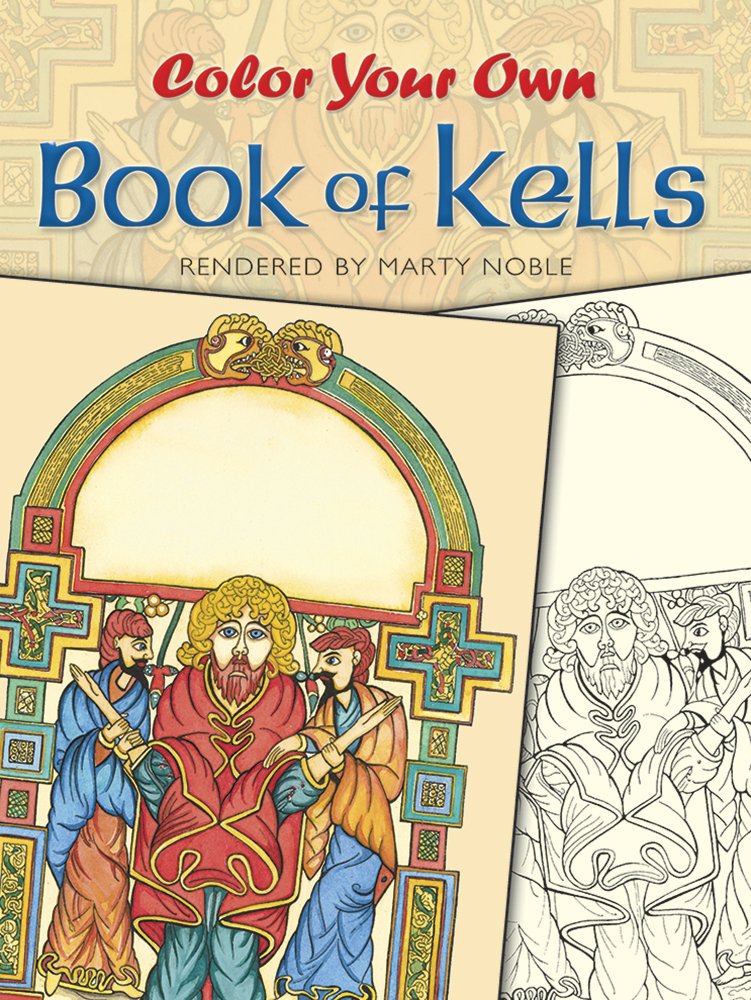 Algopix Similar Product 10 - Color Your Own Book of Kells Dover Art
