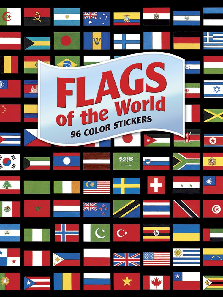 Algopix Similar Product 12 - Flags of the World 96 Color Stickers