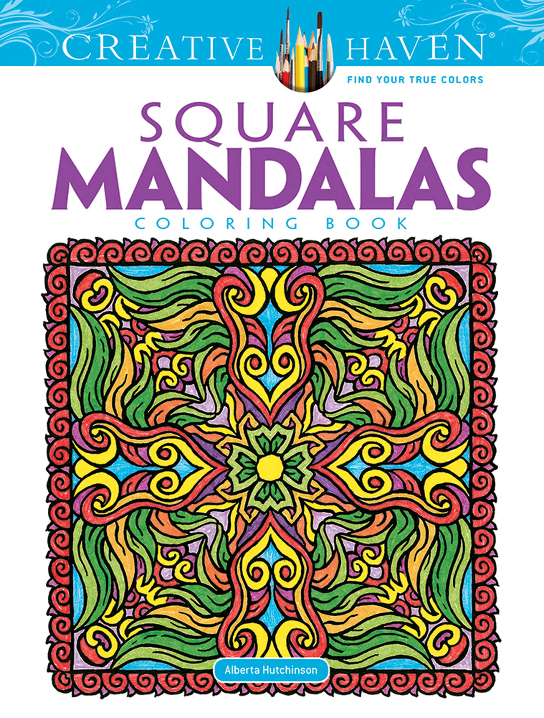 Algopix Similar Product 17 - Creative Haven Square Mandalas Coloring