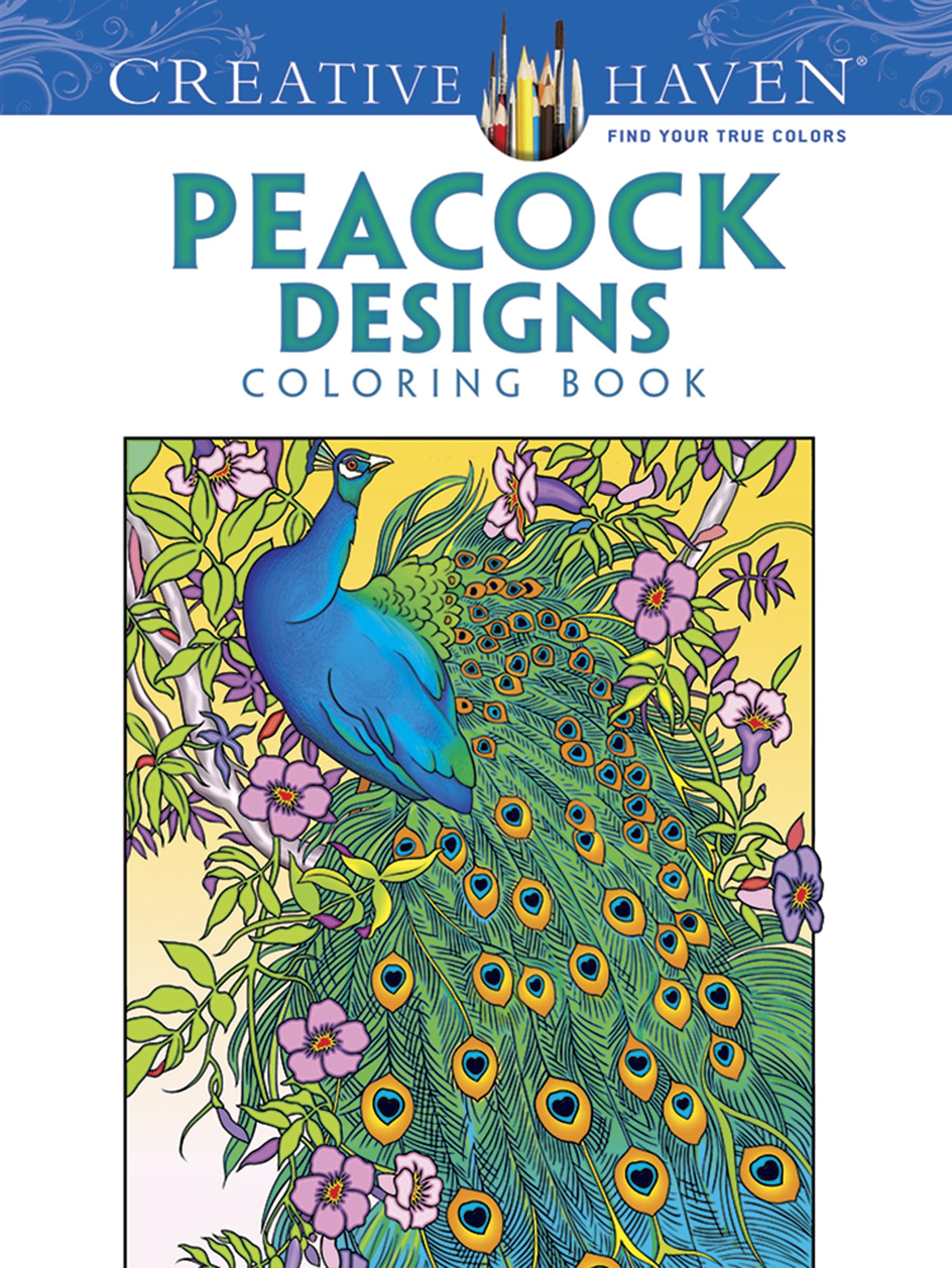Algopix Similar Product 9 - Creative Haven Peacock Designs Coloring