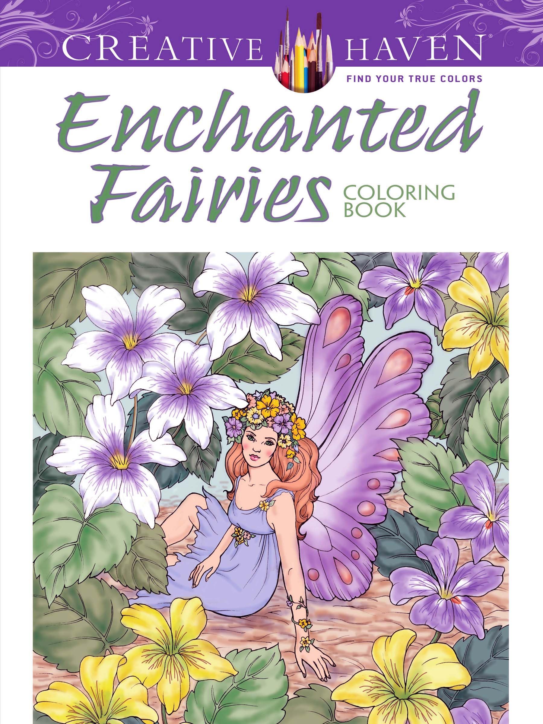 Algopix Similar Product 3 - Adult Coloring Enchanted Fairies