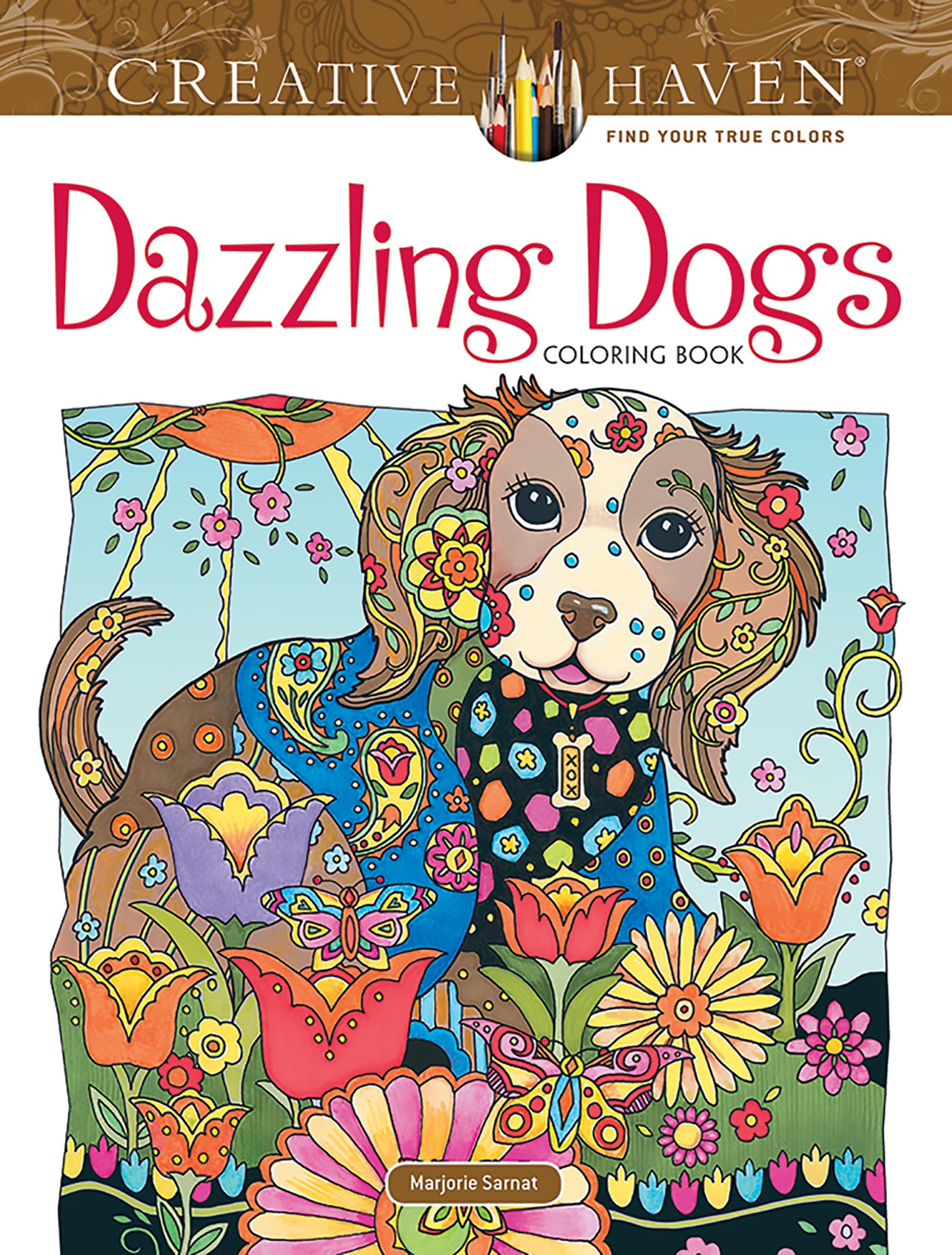 Algopix Similar Product 17 - Creative Haven Dazzling Dogs Coloring