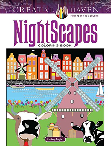 Algopix Similar Product 5 - Creative Haven NightScapes Coloring