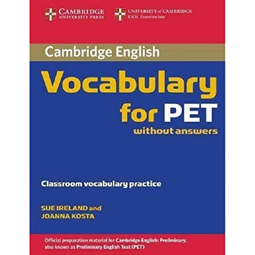 Algopix Similar Product 19 - Cambridge Vocabulary for PET Edition