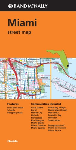 Algopix Similar Product 14 - Folded Map Miami Street Map Rand