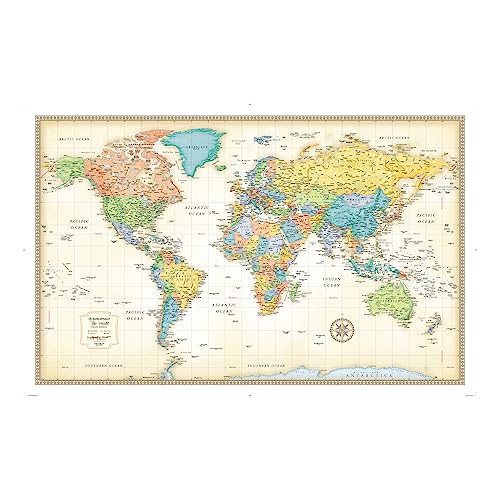 Algopix Similar Product 18 - Classic Edition World Wall Map Paper