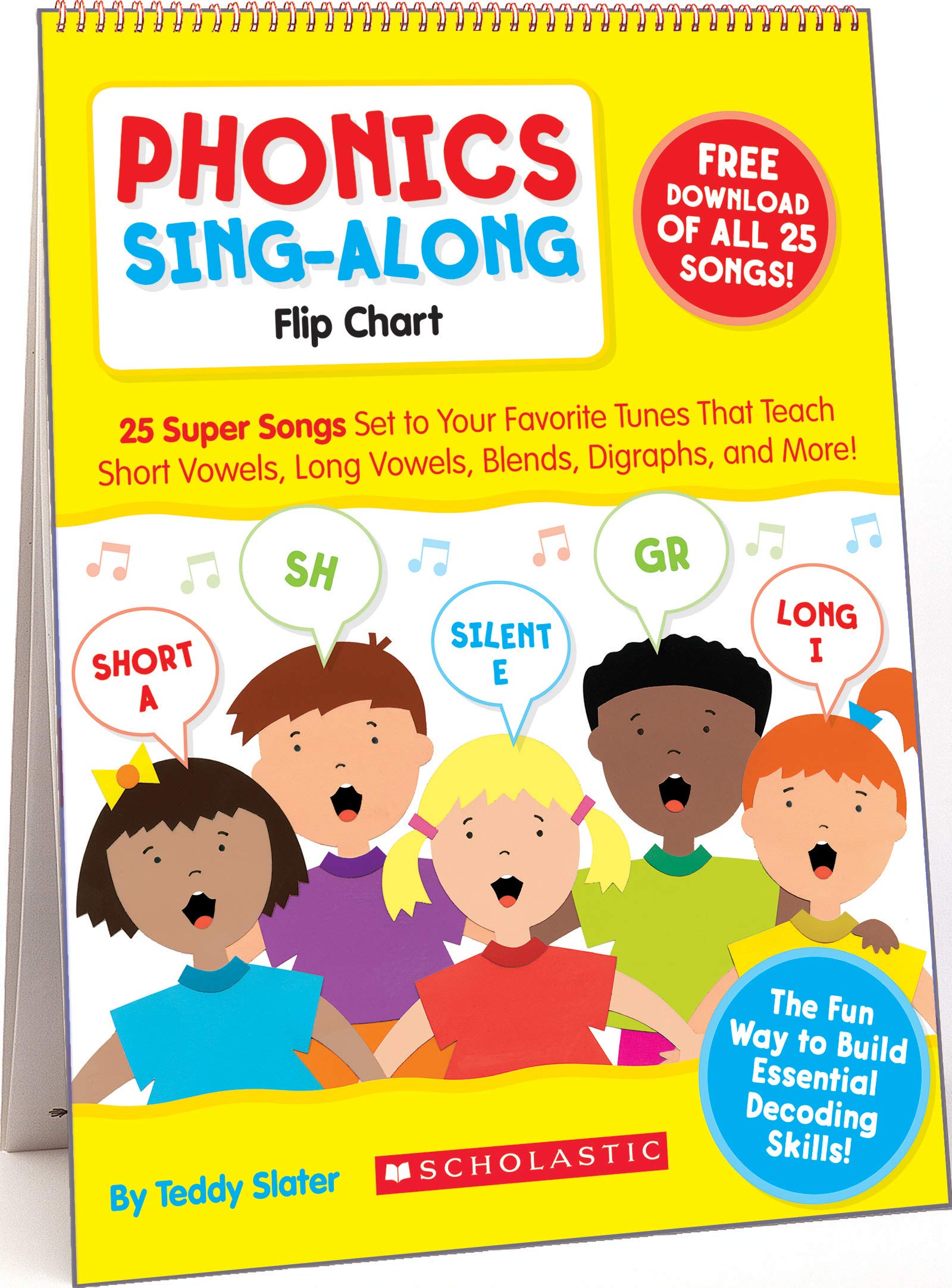 Algopix Similar Product 9 - Phonics SingAlong Flip Chart  CD 25