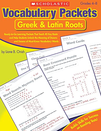 Algopix Similar Product 10 - Vocabulary Packets Greek  Latin