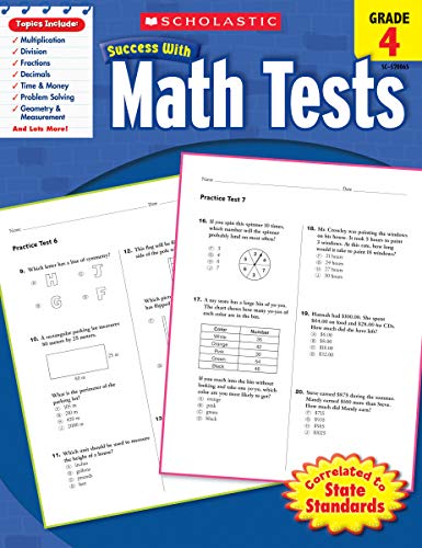 Algopix Similar Product 19 - Scholastic Success with Math Tests