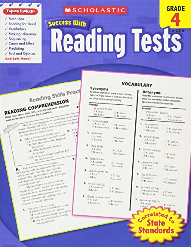 Algopix Similar Product 3 - Scholastic Success With Reading Tests