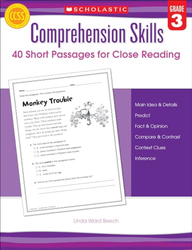 Algopix Similar Product 20 - Comprehension Skills Short Passages