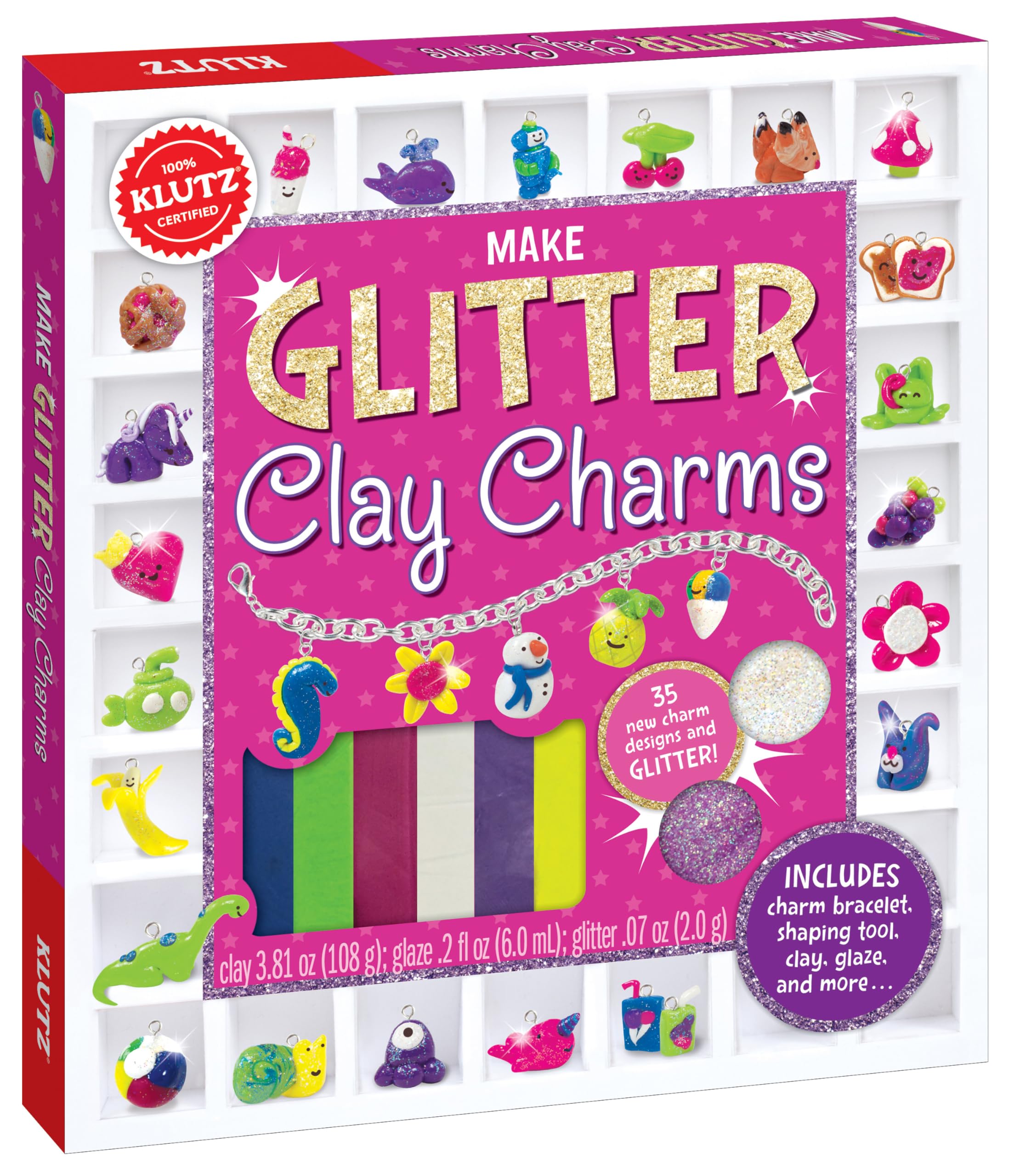 Algopix Similar Product 5 - Klutz Make Glitter Clay Charms Craft
