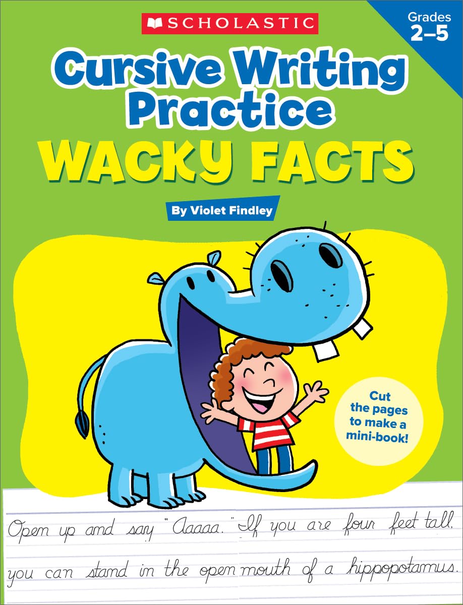 Algopix Similar Product 15 - Cursive Writing Practice: Wacky Facts