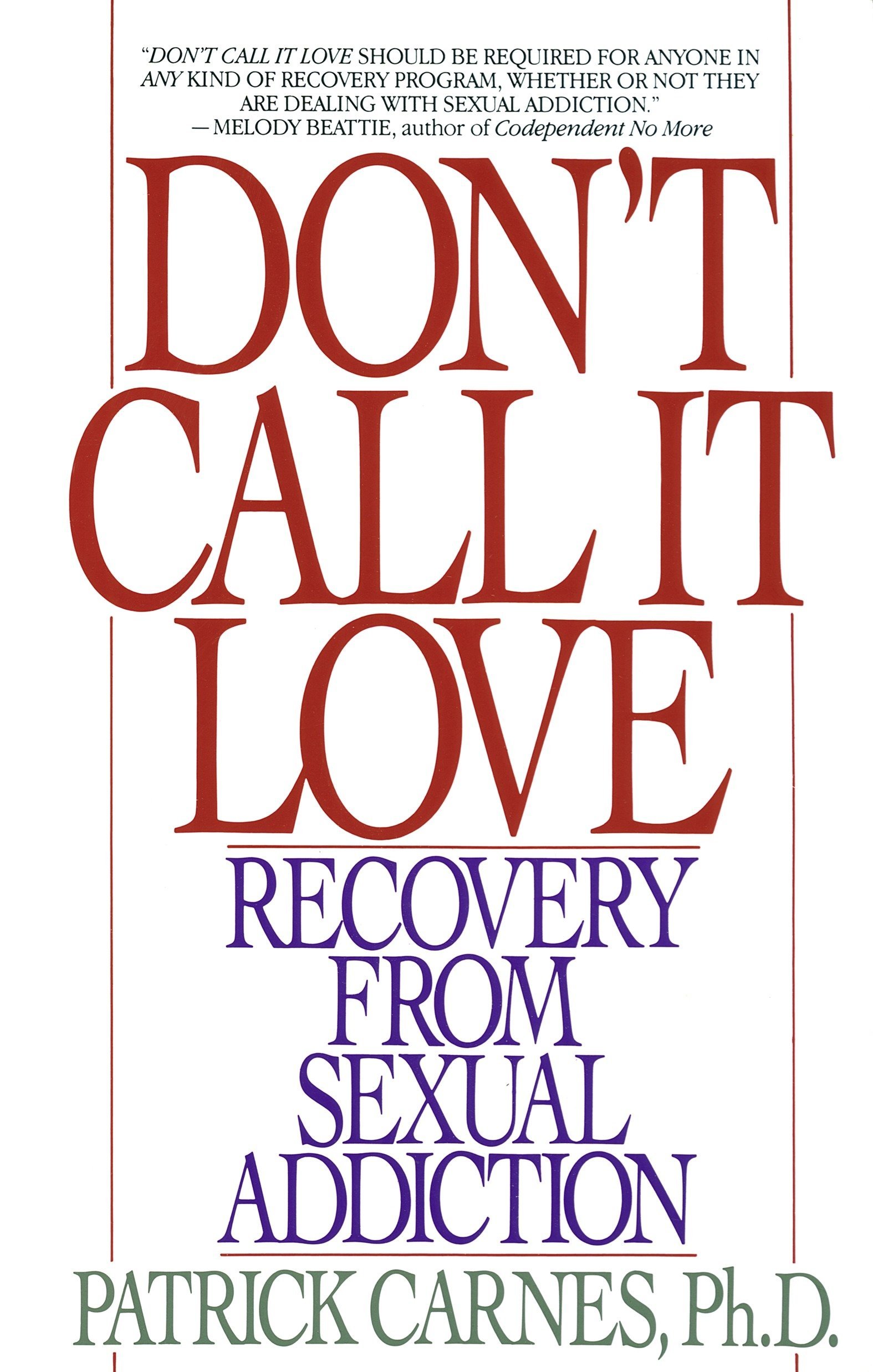 Algopix Similar Product 5 - Dont Call It Love Recovery From