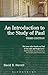 Algopix Similar Product 17 - Introduction to the Study of Paul An