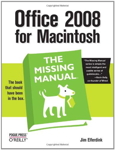 Algopix Similar Product 3 - Office 2008 for Macintosh The Missing