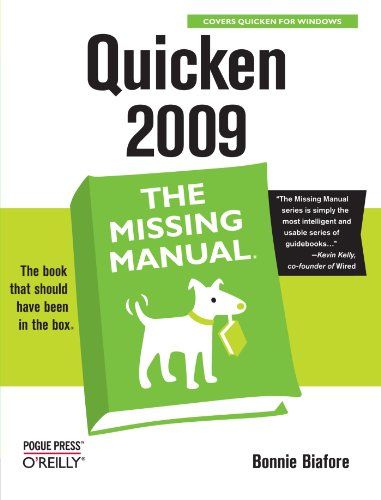 Algopix Similar Product 15 - Quicken 2009: The Missing Manual