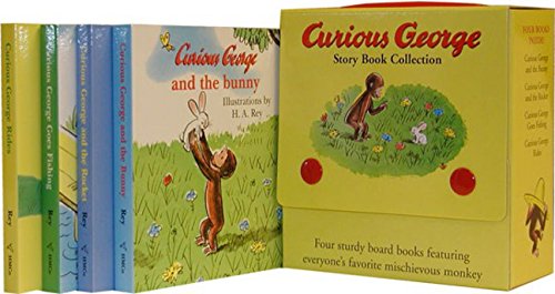 Algopix Similar Product 13 - Curious George Four Board Book Set
