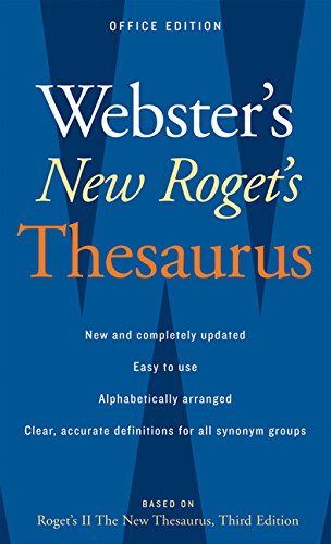 Algopix Similar Product 17 - Websters New Rogets Thesaurus Office