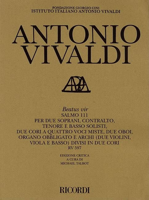 Algopix Similar Product 19 - Beatus vir RV597: Critical Edition Score