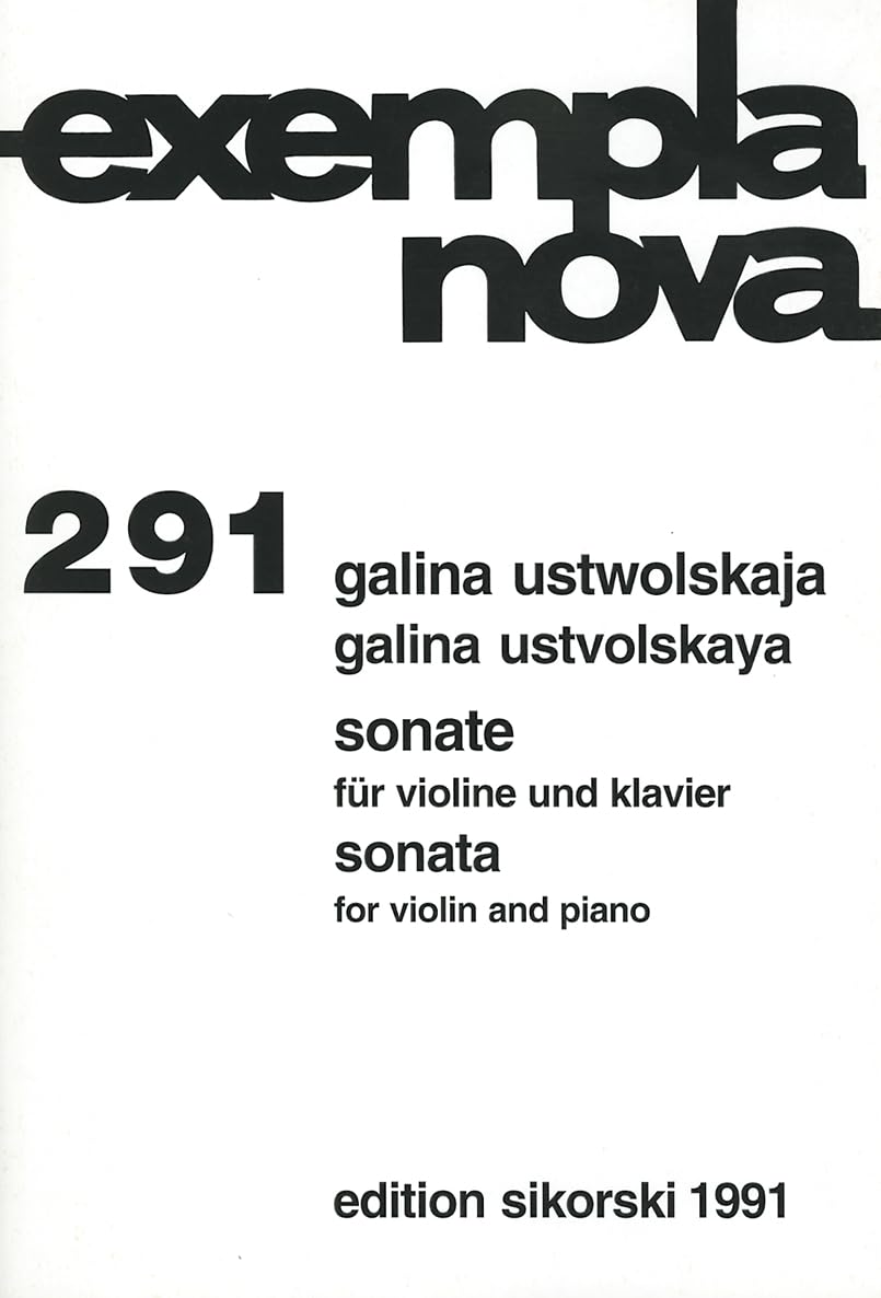 Algopix Similar Product 19 - Galina Ustvolskaya  Sonata for Violin