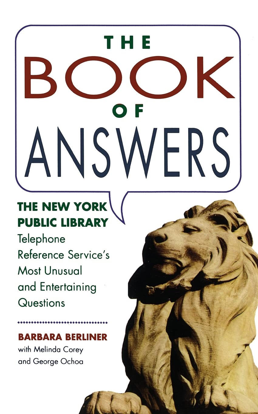Algopix Similar Product 7 - Book of Answers The New York Public