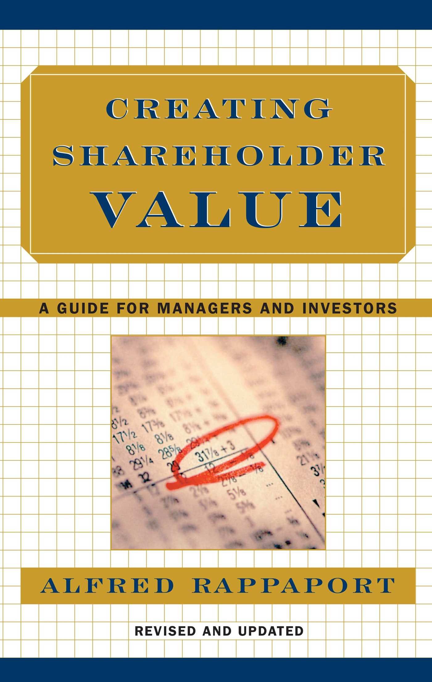 Algopix Similar Product 19 - Creating Shareholder Value A Guide for