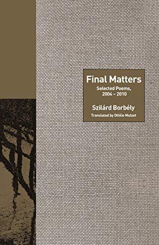 Algopix Similar Product 14 - Final Matters Selected Poems