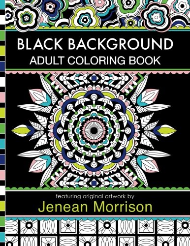 Algopix Similar Product 3 - Black Background Adult Coloring Book