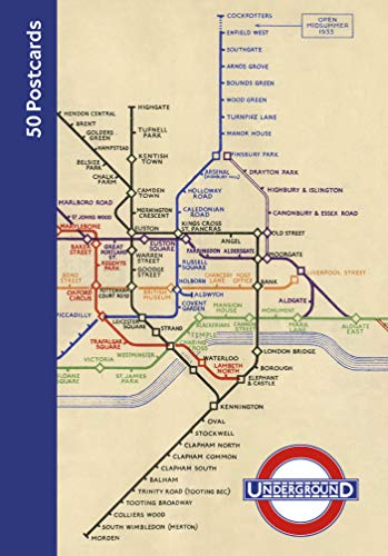 Algopix Similar Product 12 - London Underground 50 Postcards