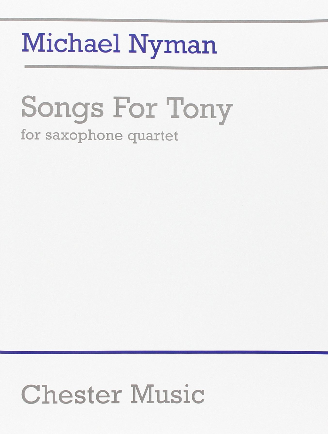 Algopix Similar Product 15 - Songs for Tony: Saxophone Quartet