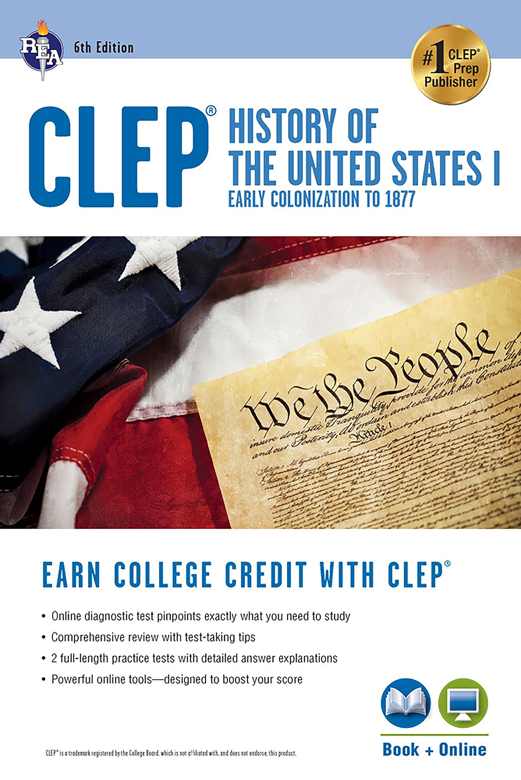 Algopix Similar Product 5 - CLEP History of the US I Book 