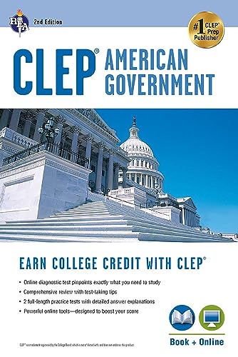 Algopix Similar Product 1 - CLEP American Government Book  Online