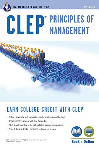 Algopix Similar Product 20 - CLEP Principles of Management Book 