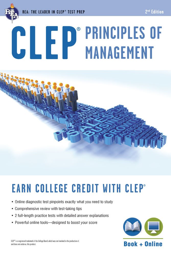 Algopix Similar Product 15 - CLEP Principles of Management Book 