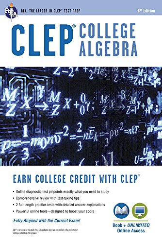 Algopix Similar Product 14 - CLEP College Algebra Book Online