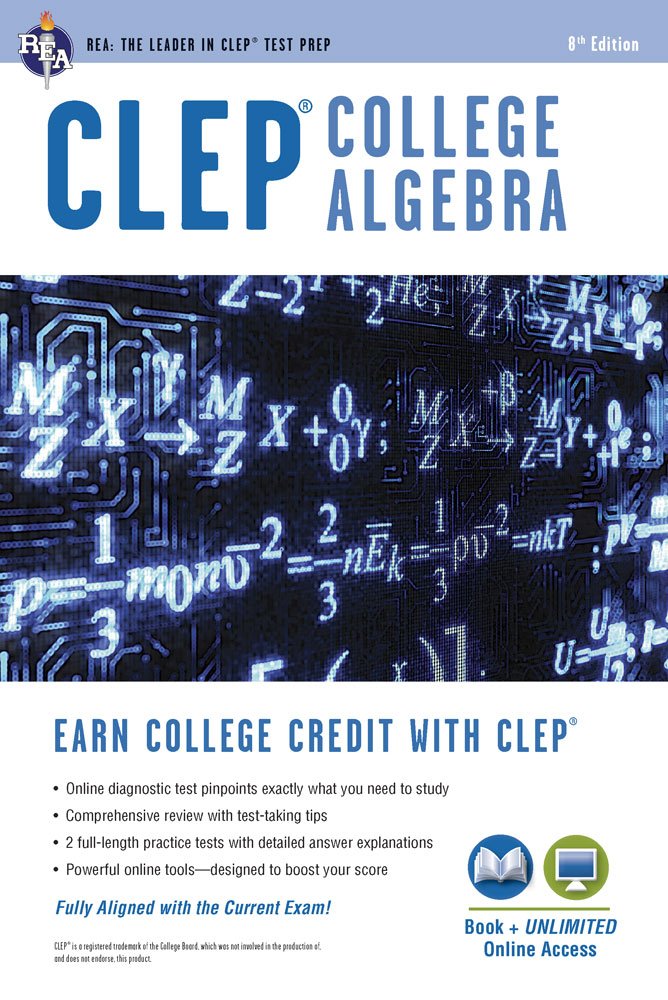 Algopix Similar Product 11 - CLEP College Algebra Book  Online