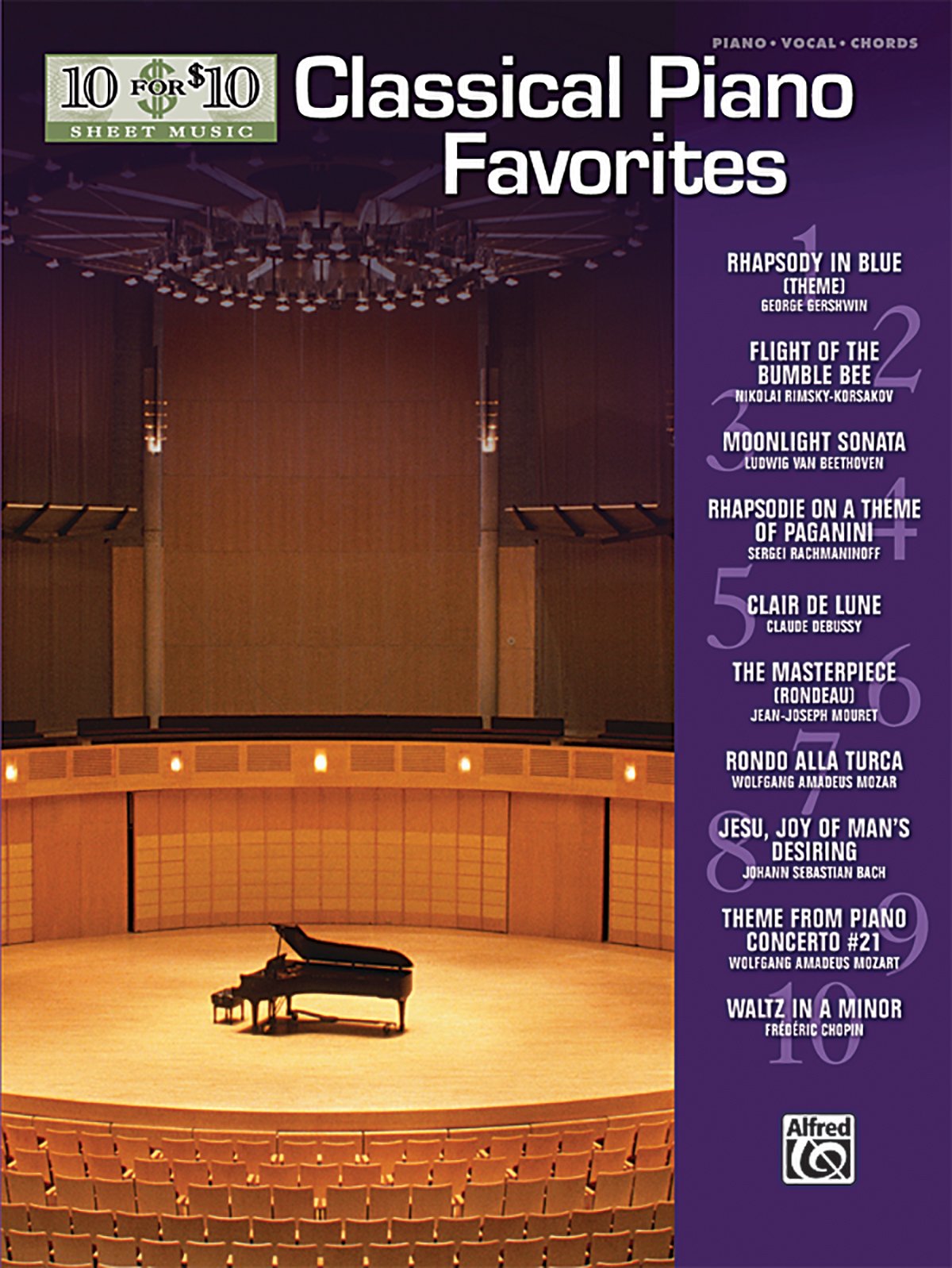 Algopix Similar Product 19 - 10 for 10 Sheet Music Classical Piano