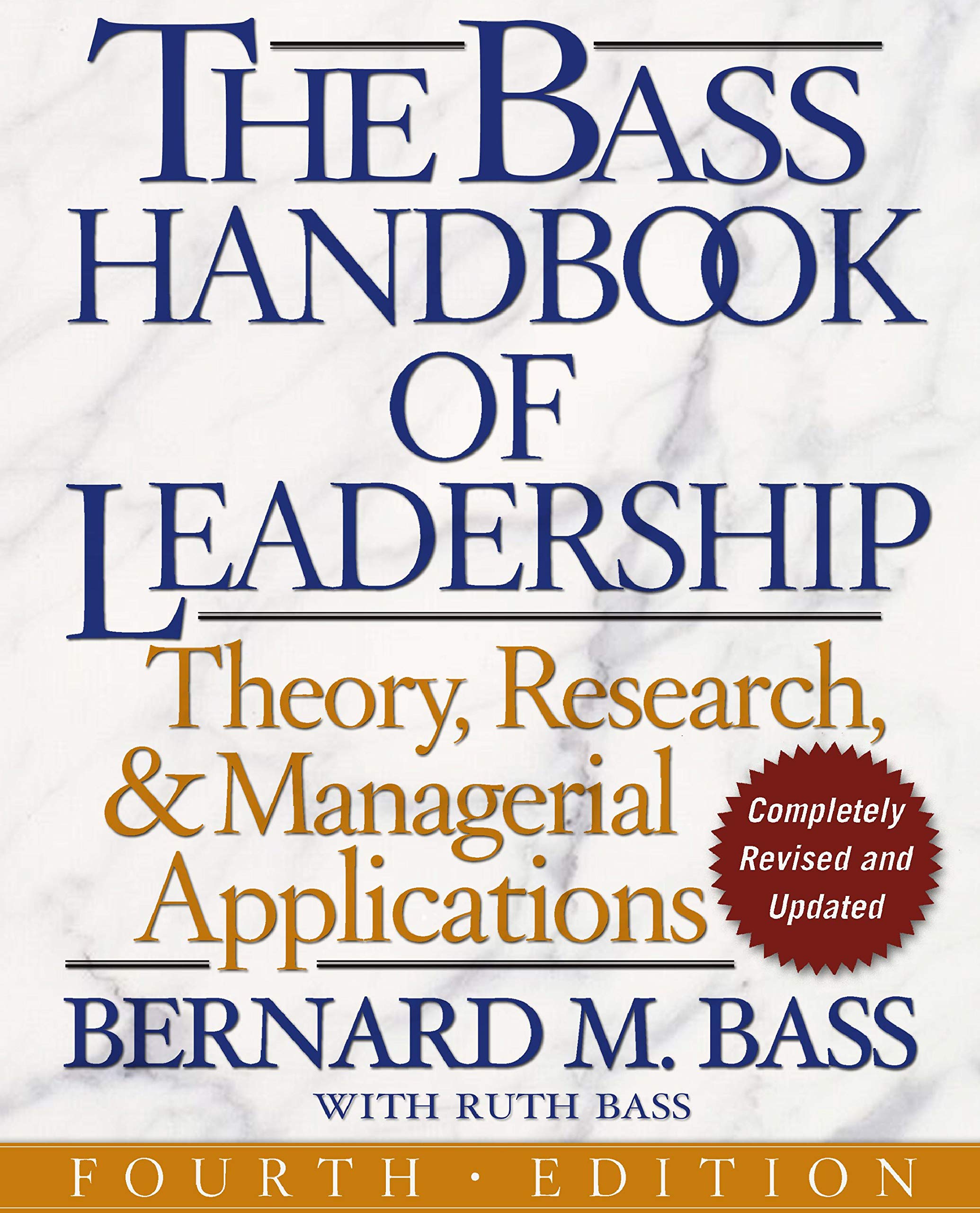 Algopix Similar Product 2 - The Bass Handbook of Leadership