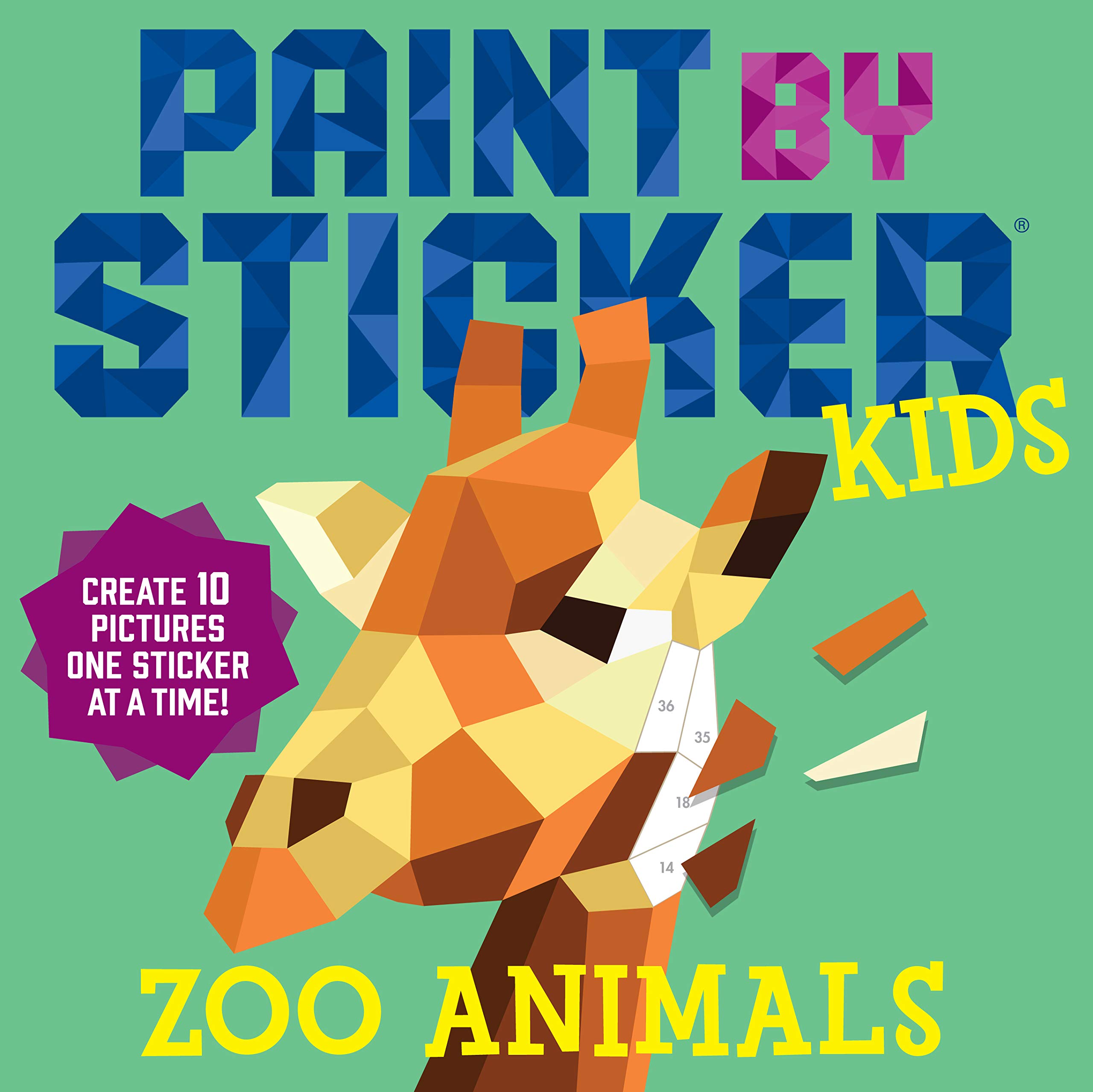 Algopix Similar Product 9 - Paint by Sticker Kids Zoo Animals
