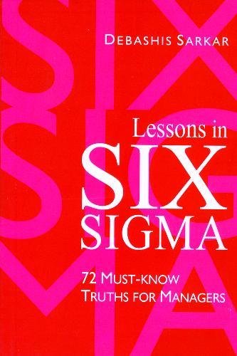 Algopix Similar Product 18 - Lessons in Six Sigma 72 MustKnow