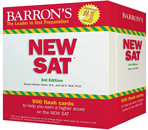 Algopix Similar Product 6 - Barrons NEW SAT Flash Cards 500 Flash