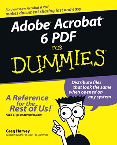 Algopix Similar Product 5 - Adobe Acrobat 6 PDF For Dummies