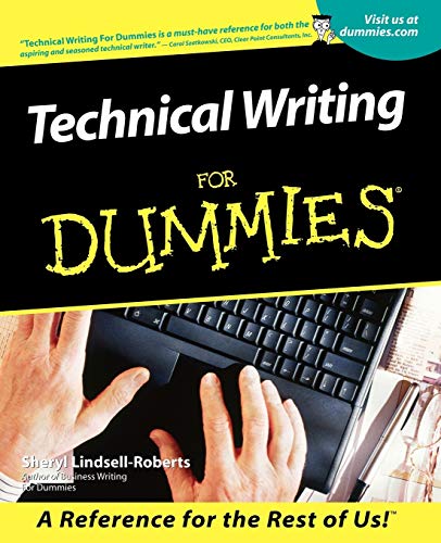 Algopix Similar Product 19 - Technical Writing For Dummies