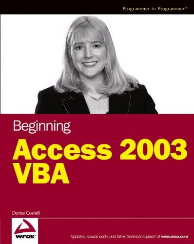 Algopix Similar Product 4 - Beginning Access 2003 VBA