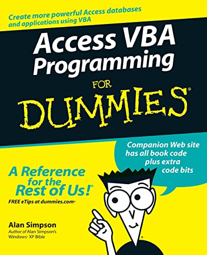 Algopix Similar Product 4 - Access VBA Programming For Dummies