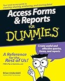 Algopix Similar Product 12 - Access Forms and Reports For Dummies