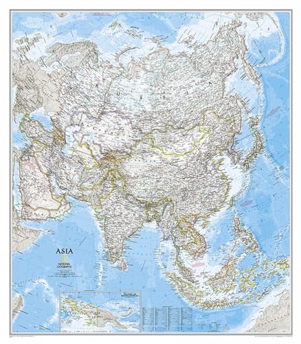Algopix Similar Product 12 - National Geographic Asia Wall Map 
