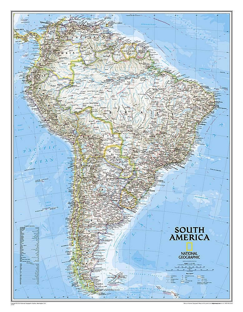 Algopix Similar Product 19 - National Geographic South America Wall