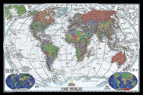Algopix Similar Product 15 - National Geographic World Wall Map 